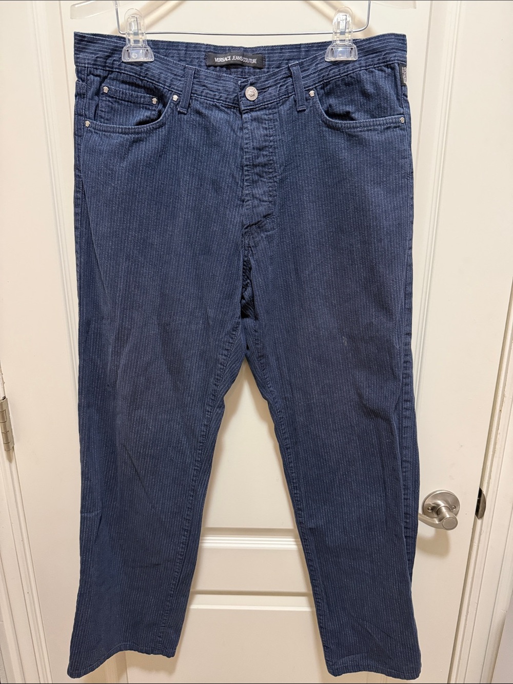 Vince Camuto Men's Navy Corduroy Jeans